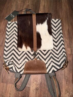 Myra Frost Backpack/ Purse NWT Cow Print